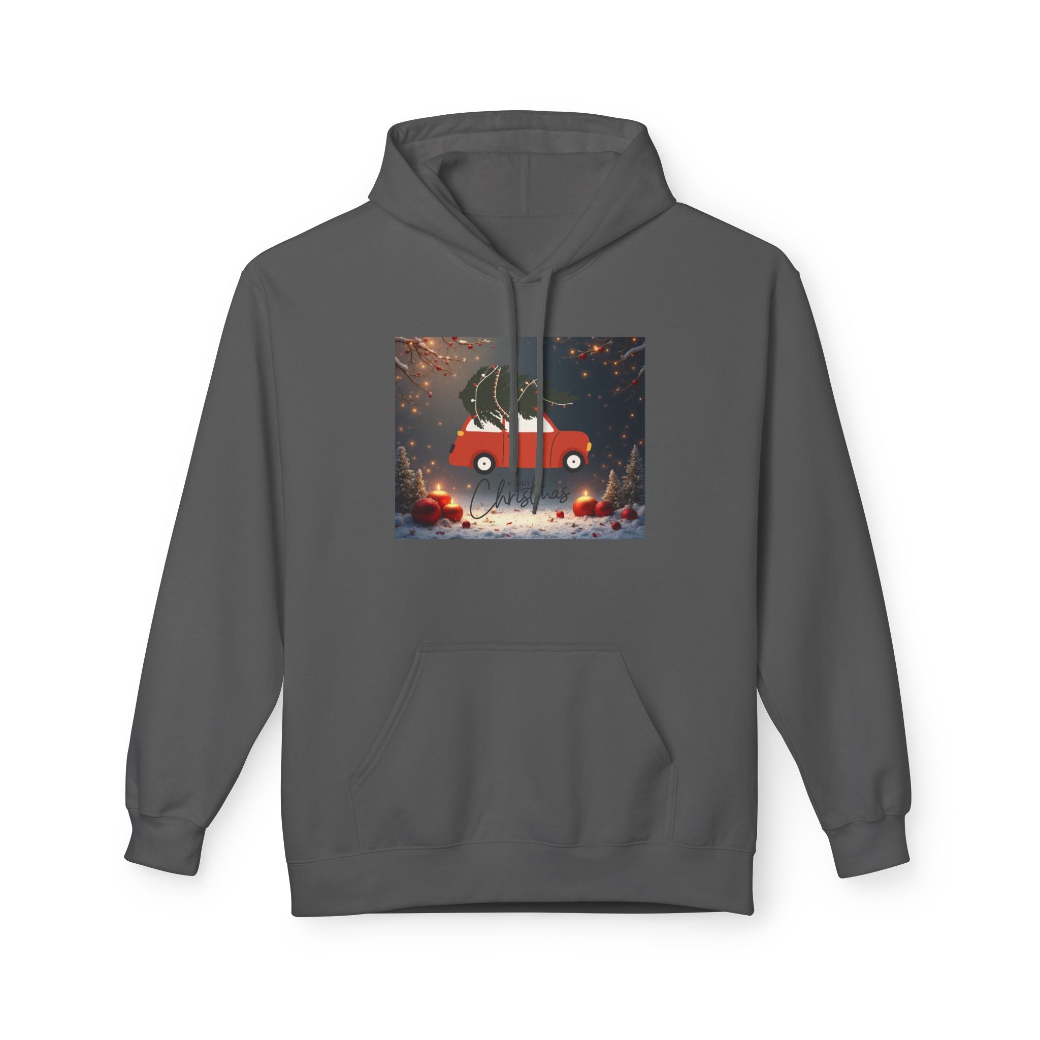 Softstyle Fleece Hoodie with Dropped Shoulder and Pouch Pocket