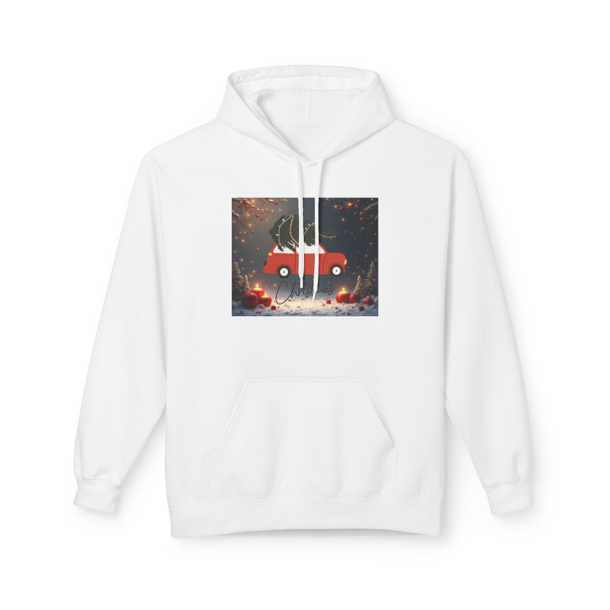 Softstyle Fleece Hoodie with Dropped Shoulder and Pouch Pocket