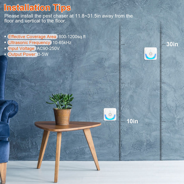 Ultrasonic Pest Repeller waves