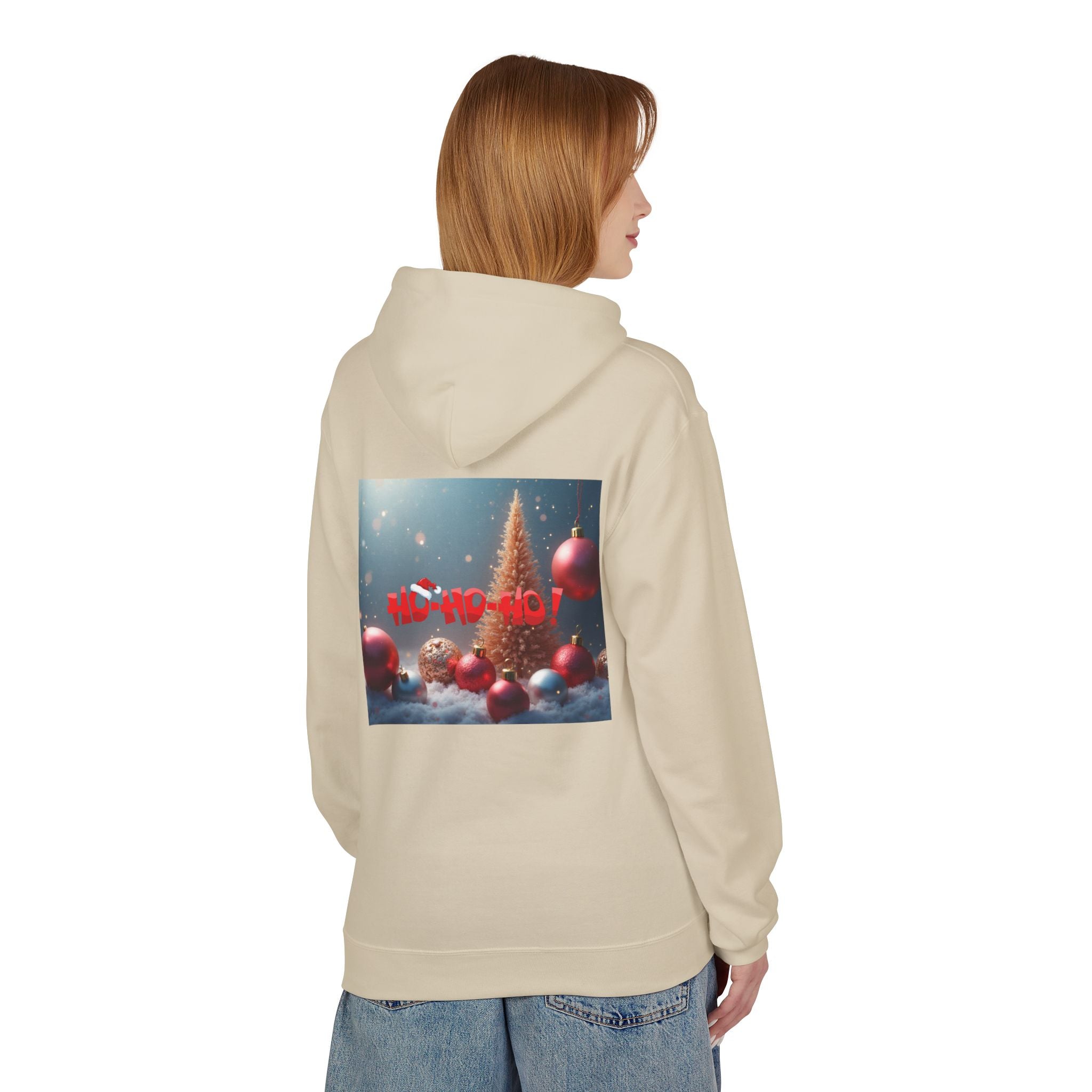 Softstyle Fleece Hoodie with Dropped Shoulder and Pouch Pocket