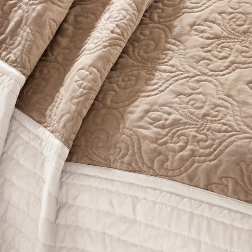 7 Piece Quilt Set With Euro Shams 