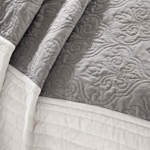 7 Piece Quilt Set With Euro Shams 